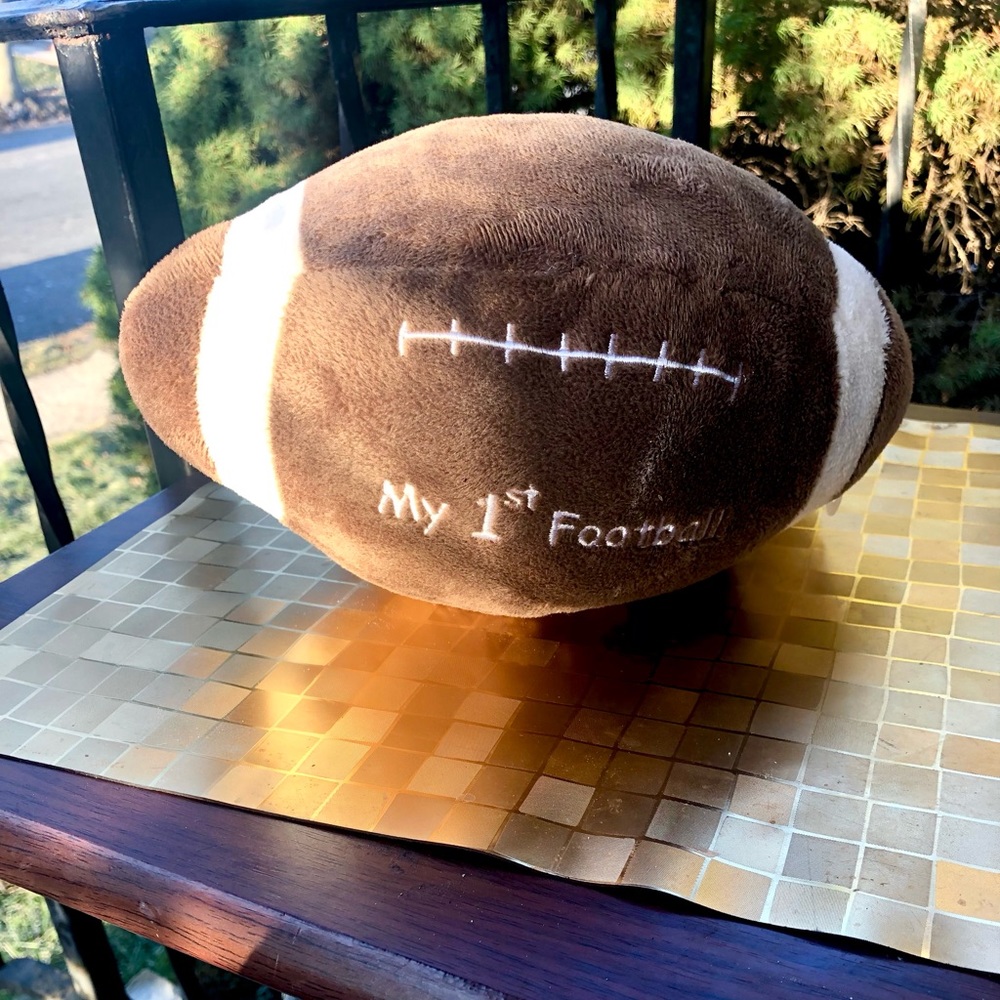 Plush Football Soft But Also Has A Rattle Noise When You Shake It! Good For Baby